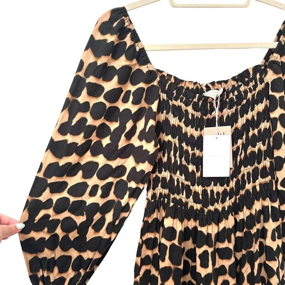 BEACHGOLD Nicole Patterned Ruffle‎ Mini Dress NWT Sz Small - Picture 4 of 5